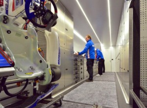 Mach1 Motorsport - inside the team trailer Mach1 Motorsport - inside the team trailer