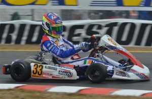 John Norris with Mach1 Kart at the Winter Cup Lonato