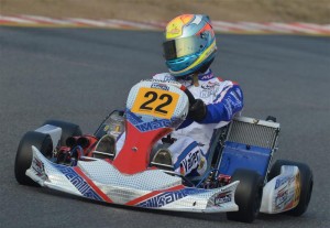 Manuel Valier at the Lonato Winter Cup with Mach1 Kart